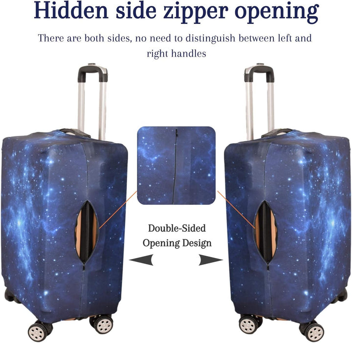 Gepäckabdeckung, waschechter Schutzkoffer-Cover - Reise-elastischer Spandex-Koffer-Protector mit 19