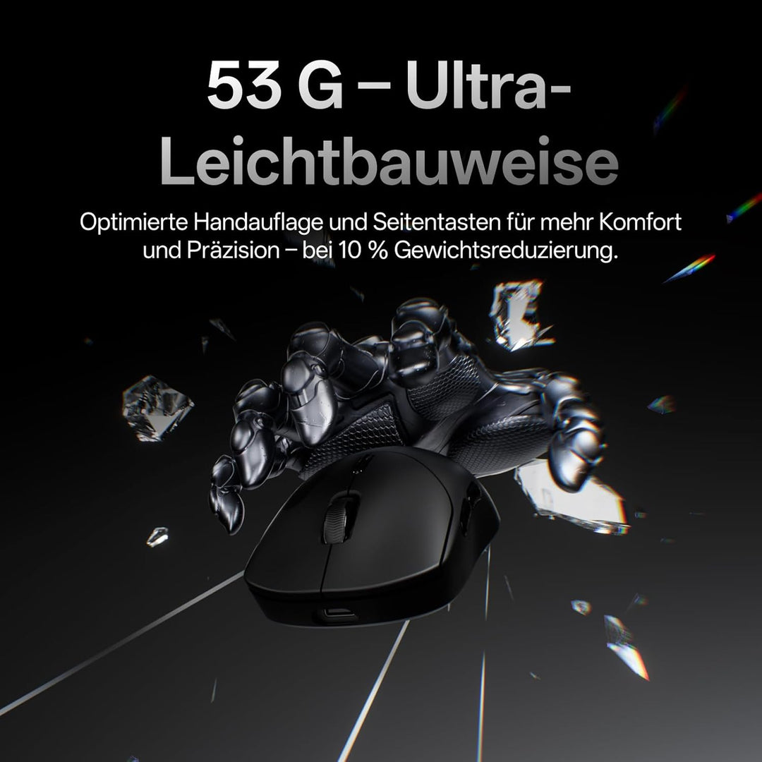 Rapoo VT2 Kabellose Gaming-Maus, 26K DPI Sensor, echte 8000Hz Abfragerate, 53g Ultraleicht, 750 Std.