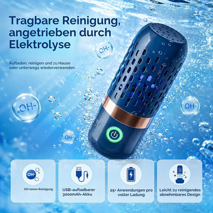 Sonhomay Obst- und Gemüsewaschmaschine Portable USB Wiederaufladbare Obstreinigungsmaschine für Obst