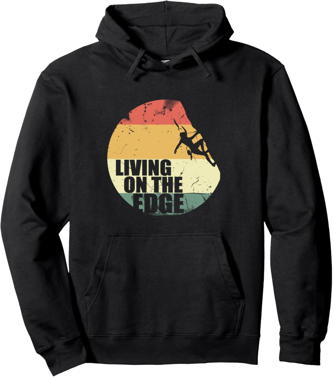 Retro Klettern Outdoor Bergsport - Vintage Kletterer Pullover Hoodie
