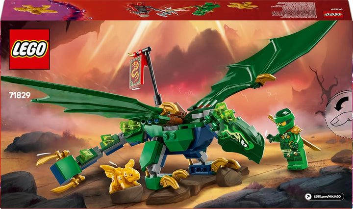 LEGO NINJAGO Lloyds grüner Walddrache - Spielzeug Drache mit 2 Minifiguren - Drachenfigur mit bewegl