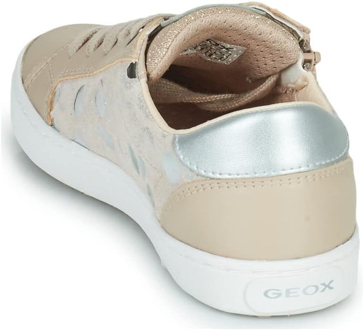 Geox Mädchen J Kilwi Girl Sneaker 29 EU Beige Silver, 29 EU Beige Silver