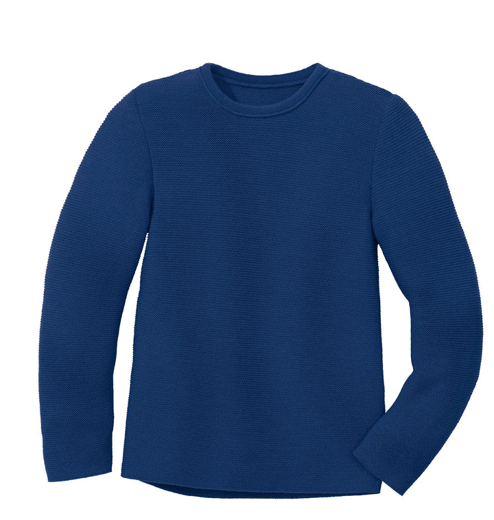 Disana Linksstrick-Pullover 98-104 Marine, 98-104 Marine