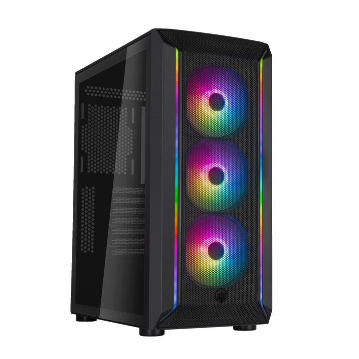 Silverstone SST-FA511Z-BG - FARA ATX-Gaming-Gehäuse mit hohem Luftstrom und ausgezeichnetem Kühlpote