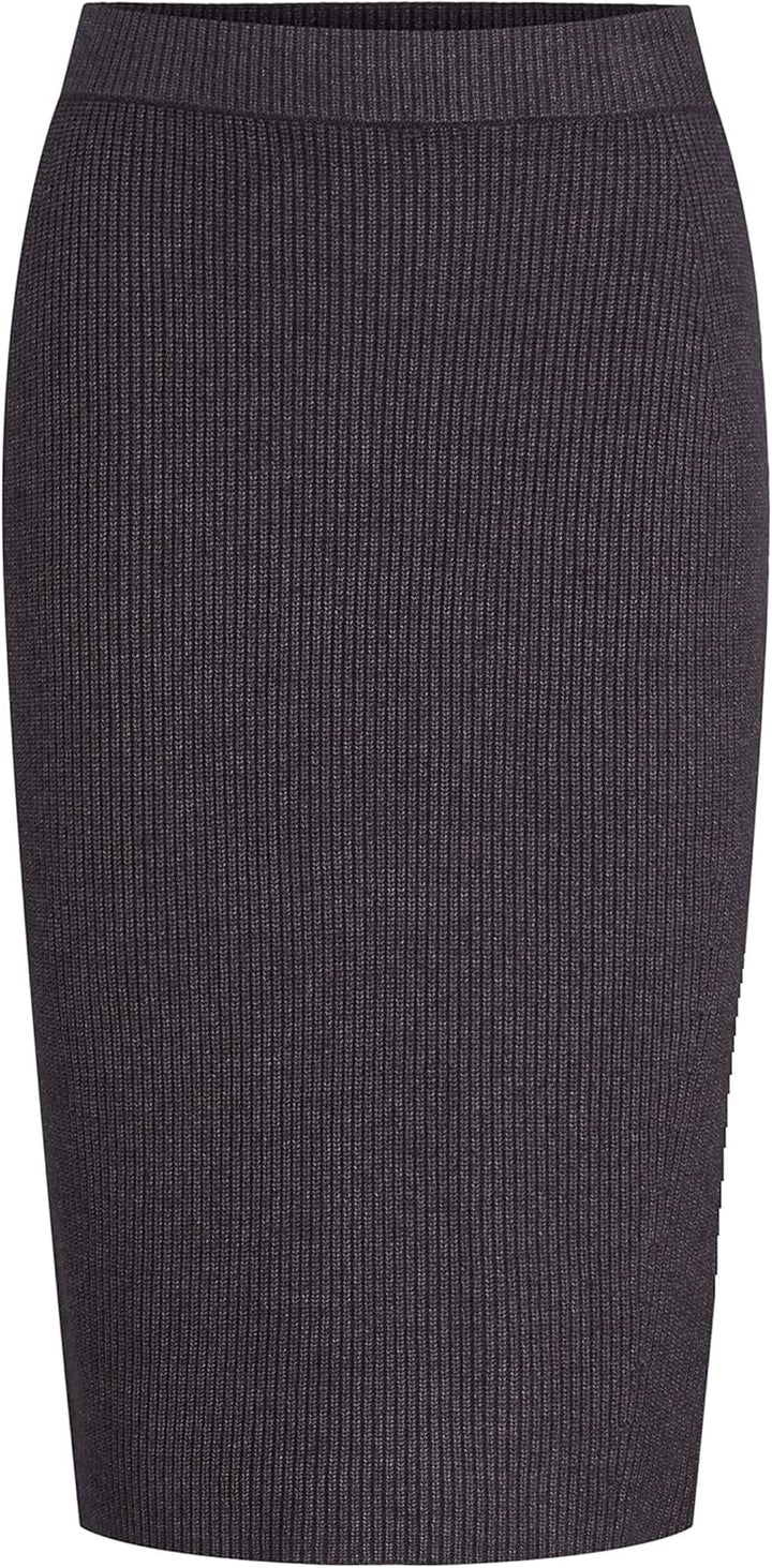 TOM TAILOR Damen Rock in Rippstruktur 36 30281 - Evident Anthracite Melange, 36 30281 - Evident Anth