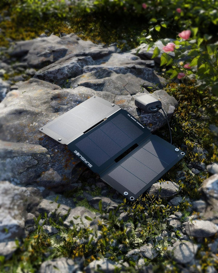 Solar Ladegerät Outdoor 22W – Hochleistungs faltbares Solarpanel mit USB-A, USB-C & DC5521 – Tragbar
