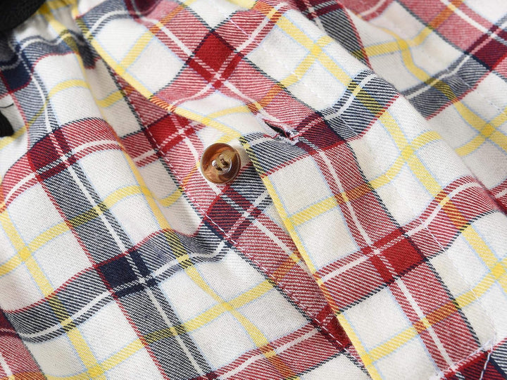 MoFiz Herren Pyjamahose Warm Lang Baumwolle Weich Schlafanzughose Kariert Winter Nachtwäsche Freizei