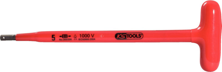 KS Tools 117.1681 Isolierter T-Griff-Stiftschlüssel, 5x250mm