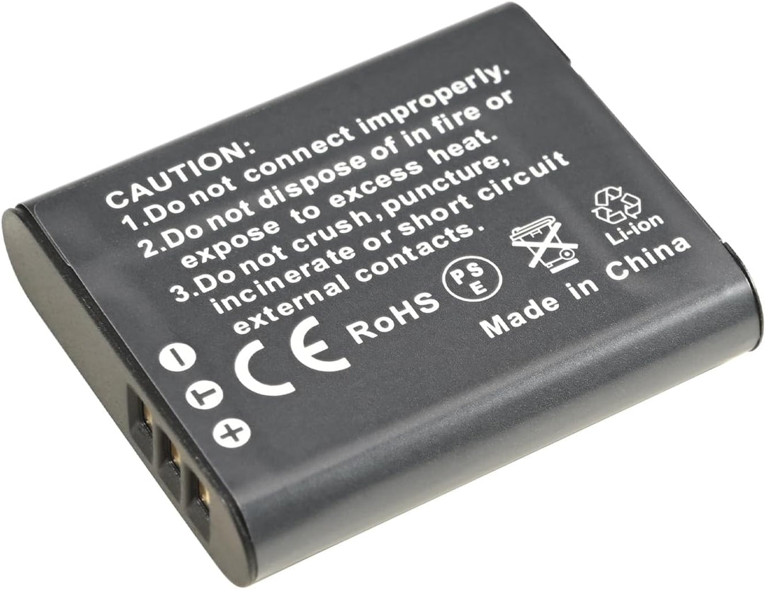 DSTE® 2-Pack Ersatz Batterie DB-110 und DC16E Reise Ladegerät Compatible für Ricoh GR III,Ricoh WG-6