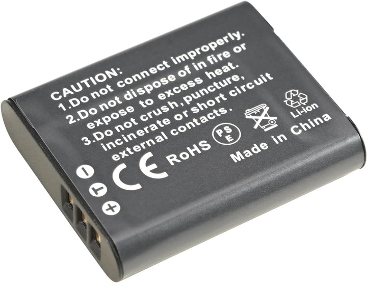 DSTE® 2-Pack Ersatz Batterie DB-110 und DC16E Reise Ladegerät Compatible für Ricoh GR III,Ricoh WG-6