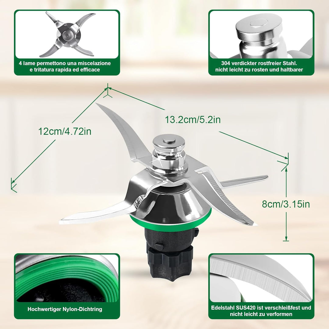 SUS420 Edelstahlmesser für Vоrwerk Thermоmix Messer TM5 TM6 TM7 - Küchenmaschine Thermоmix TM5 TM6 T