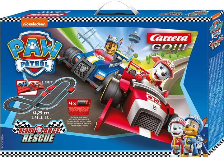 Carrera Paw Patrol – Ready, Race Rescue I 4,3m elektrische Rennbahn mit Streckenteilen im Massstab 1