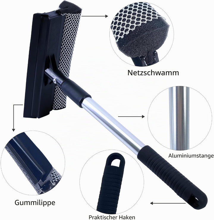 POLYTE Abzieher für Autoscheiben, Ausziehbarer Griff 35,6-50,8 cm
