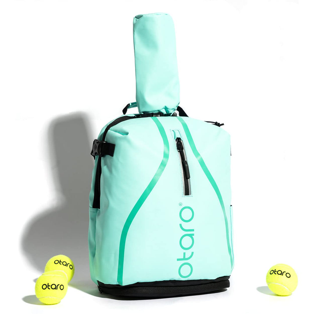 Otaro Tennisrucksack Kinder (19L) | Premium | Inkl. Separierten Schuhfach & Schlägerschutz | Deutsch