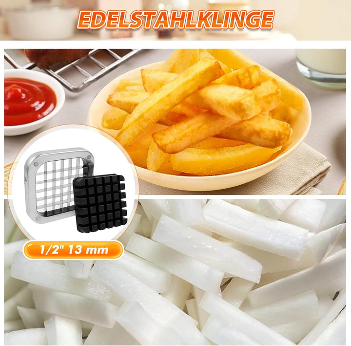 Anatole Pommesschneider Professioneller mit 13mm Klinge aus Edelstahl Kartoffelschneider Pommes Frit
