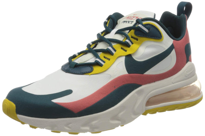 Nike Air Max 270 React Ww Herren Low-Top 40 EU Summit White Midnight Turq Pueblo Red, 40 EU Summit W