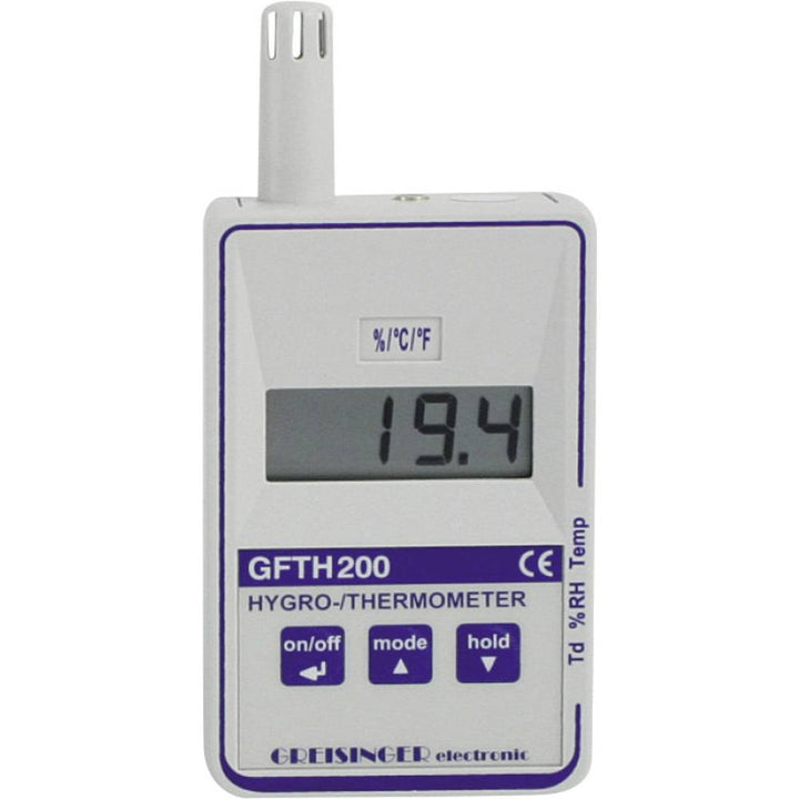 Greisinger GFTH 200 Luftfeuchtemessgeraet (Hygrometer) 0% rF 100% rF Taupunkt-/Schimmelwarnanzeige