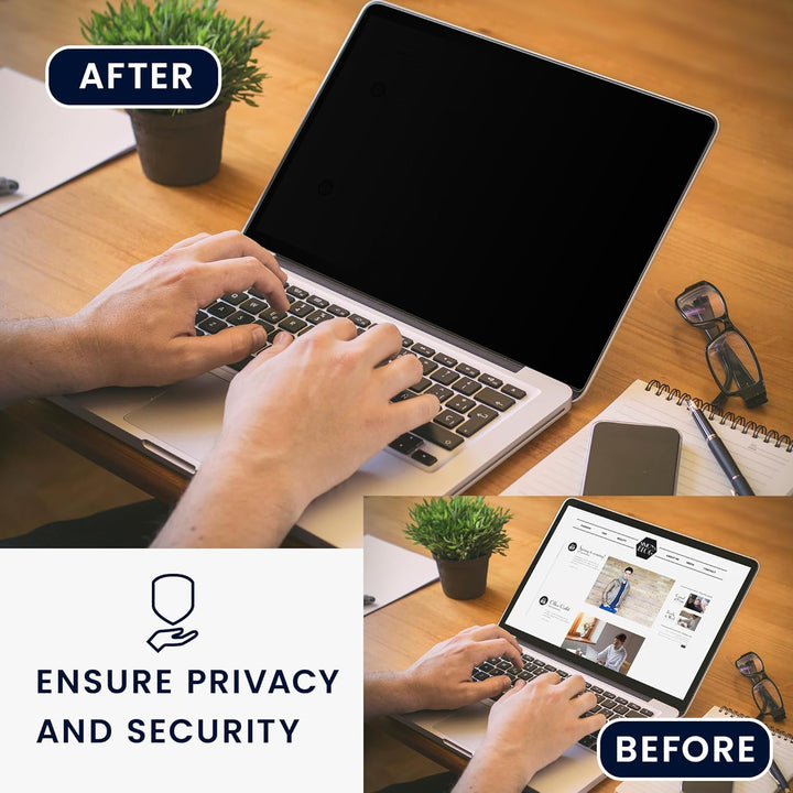 kwmobile Sichtschutzfolie für Apple MacBook Air 13 M4 2025 A3240 Folie - Blickschutzfolie Privacy Sc