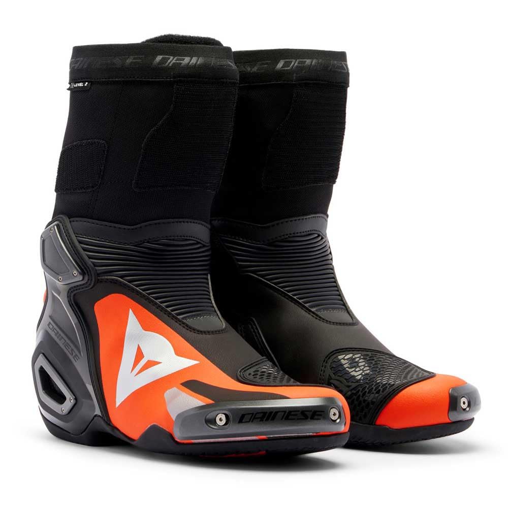 Dainese Axial 2 Motorrad Stiefel, schwarz/rot, 44 44 EU Schwarz Rot, 44 EU Schwarz Rot