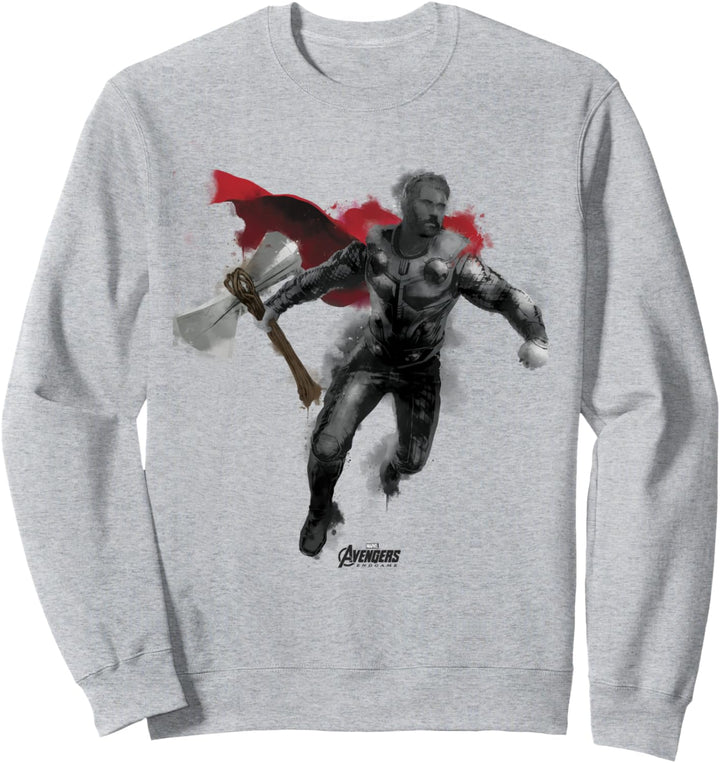 Marvel Avengers: Endgame Thor Spray Paint Portrait Sweatshirt