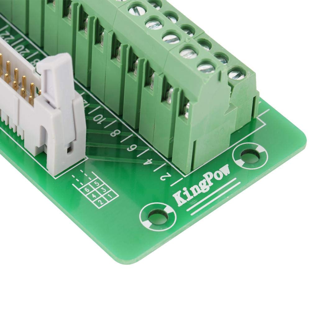 IDC40P 40Pin Steckerleiste Breakout Board Terminal Block Stecker PLC Schnittstelle mit Halterung Gee
