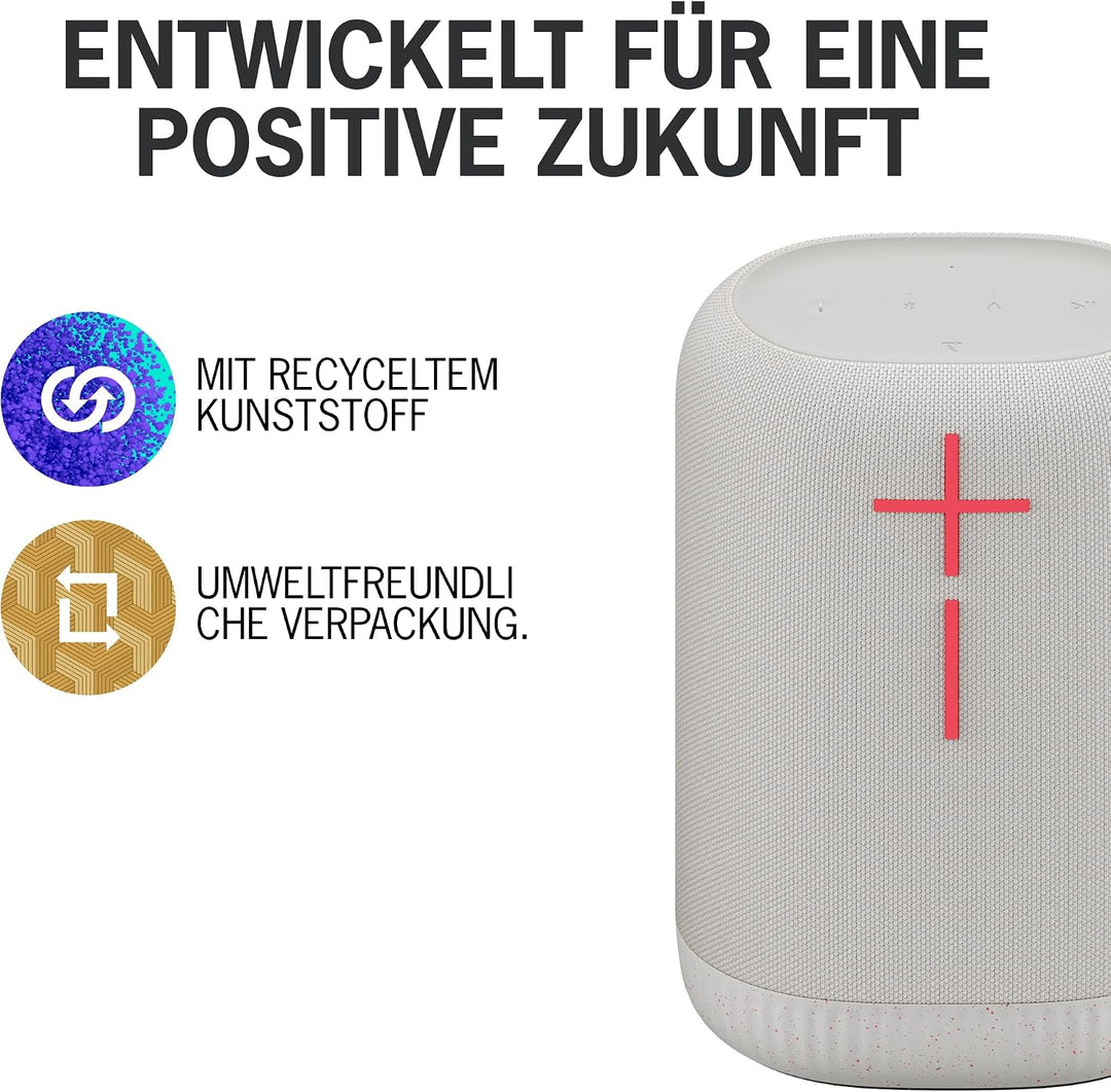 Ultimate Ears EPICBOOM, mobiler kabelloser Bluetooth-Lautsprecher, satte Bässe, immersiver 360-Grad-