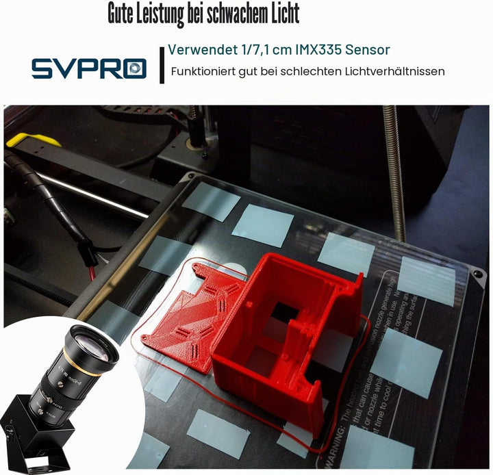 SVPRO 5MP 30FPS USB-Kamera mit 5-50 mm Teleobjektiv, 10-fach optischem Zoom manuellem Fokus Webcam,