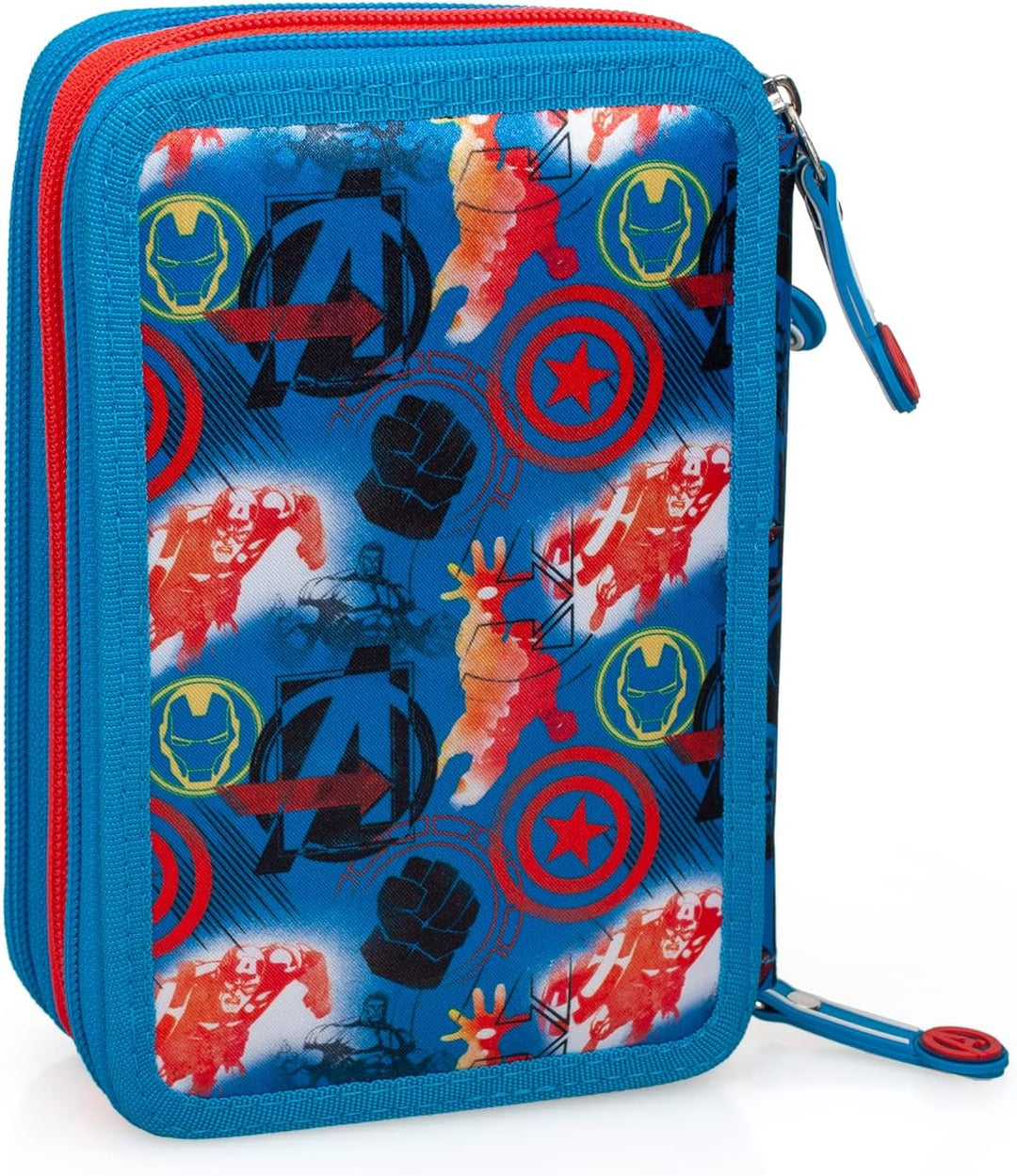 Ragusa-Trade Avengers Hulk Captain America Iron Man Thor, 3-Fach Federtasche Federmappe, 44 TLG. gef