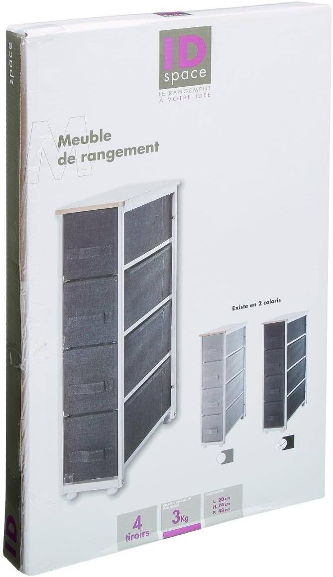 Storage 4 Schubladen dunkelgrau