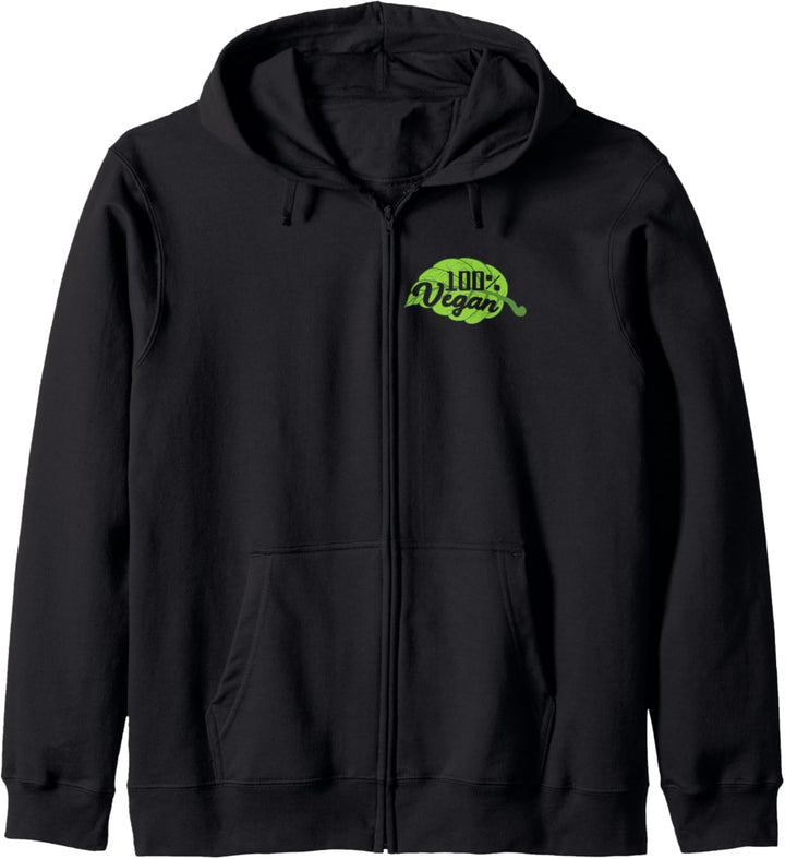 Vegan 100% für die Umwelt und Liebe zu Tieren Kapuzenjacke