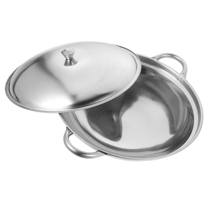 Ciieeo Kochtopf Mit Deckel Aus Edelstahl Fassungsvermögen Für Und Suppenköcheln Mit Doppelgriffen Fü