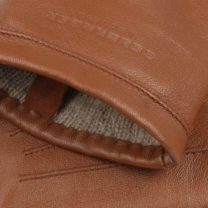 Seeberger Spencer Lederhandschuhe Handschuhe Damenhandschuhe Fingerhandschuhe (7 HS - cognac)