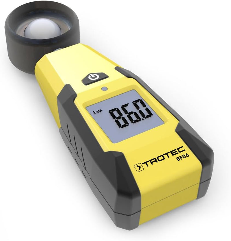 TROTEC BF06 Luxmeter Lichtstärkemessung Detektor Infrarot-Filter Messung von Beleuchtungsstärke und