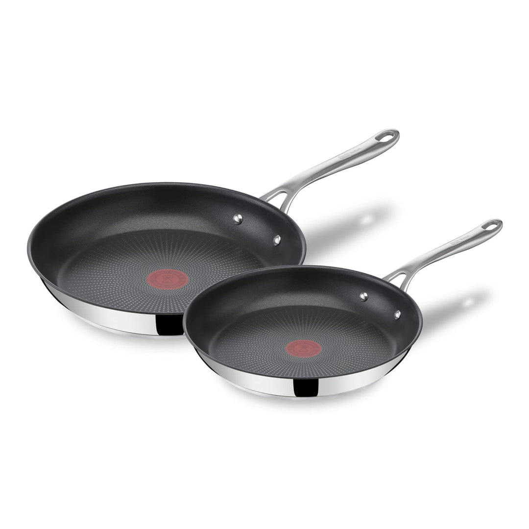 Tefal Jamie Oliver Cook's Direct On Pfannenset 24/28 cm, Bratpfanne Induktion, Antihaft, backofenfes