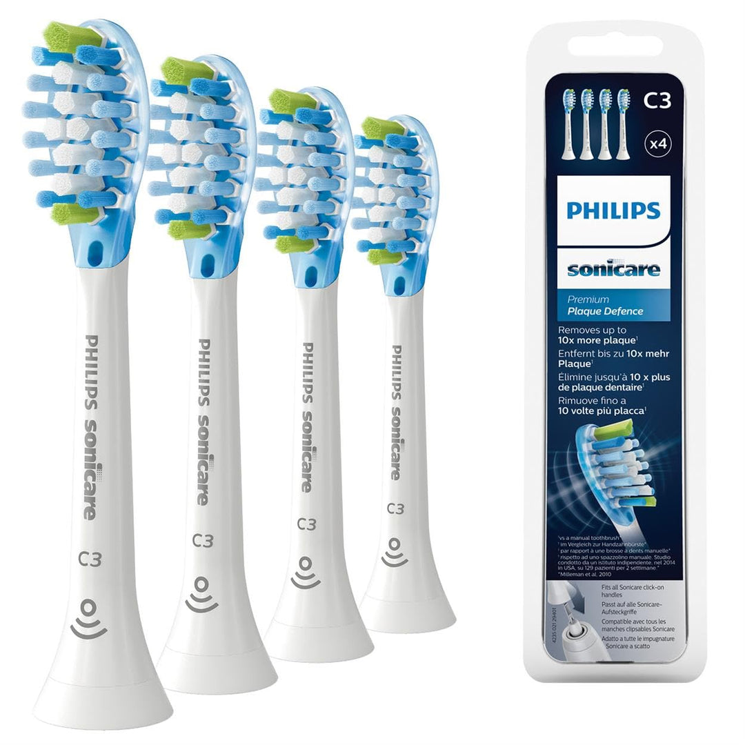 Philips Sonicare Original C3 Premium Plaque Defence Standard Schallzahnbürstenköpfe - 4er-Pack in We