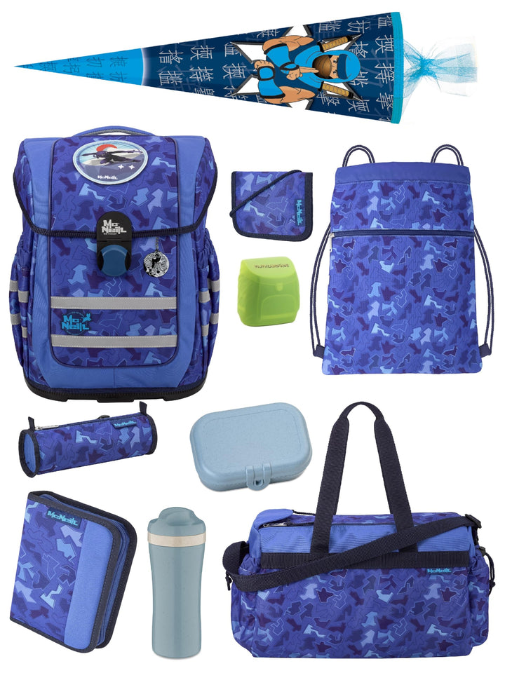 Familando - McNeill Ergo Complete Schulranzen Set - 10-teilig mit Schultüte - Puzzle - Ergonomisch &
