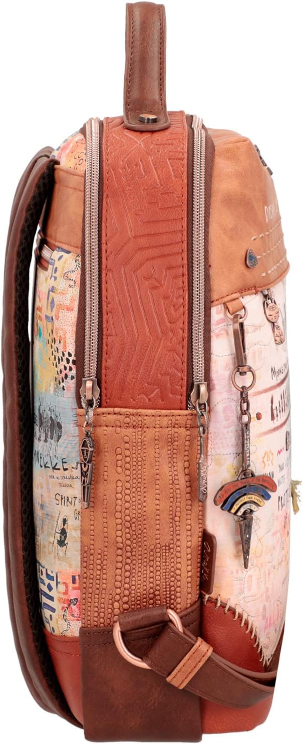 Anekke Damen Doppelfach Rucksack für unterwegs, bunt