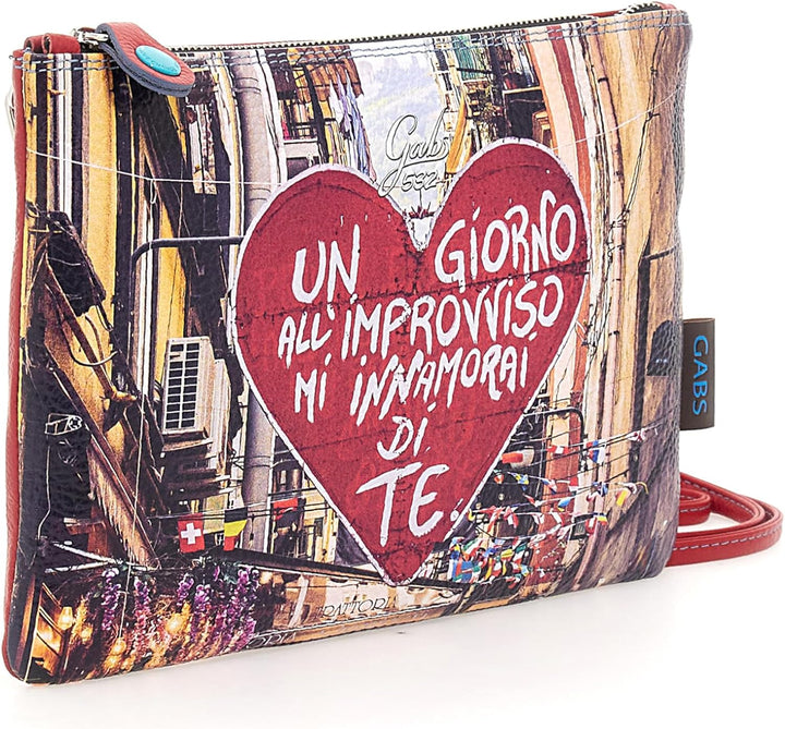 GABS Damen-Tasche BEYONCE HOLIDAY Rot Clutch Logo schwarz Einheitsgrösse, Einheitsgrösse