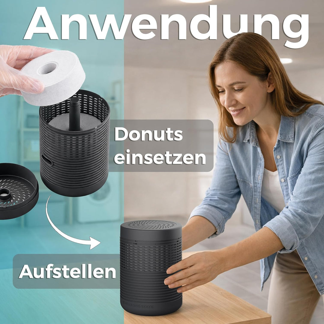 King Kong State Luftentfeuchter ohne Strom | bis 27m² | inkl. 3-Monatsvorrat Luftentfeuchter-Granula