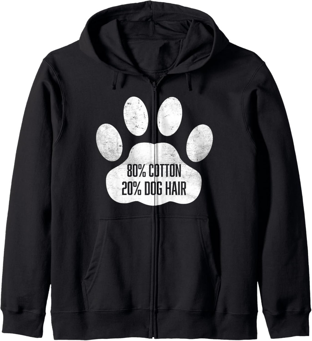 Baumwolle Hundehaare - Spuren Von Hund - Dog Sprüche Kapuzenjacke