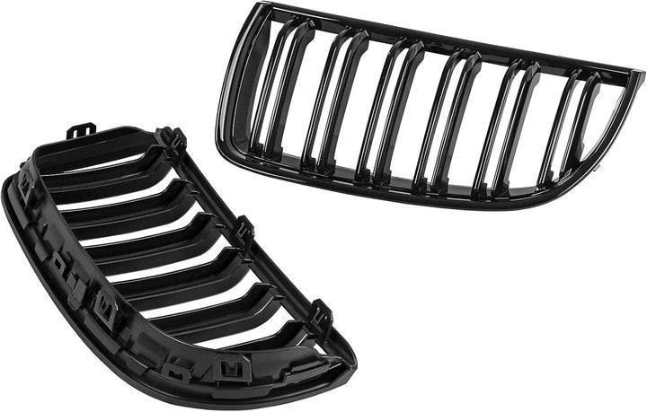 DOCAS Kühlergrill für 3er E90 2005-2008 Nieren Doppelsteg Sport Glanz Schwarz 3er E90 2005-2008 Glan