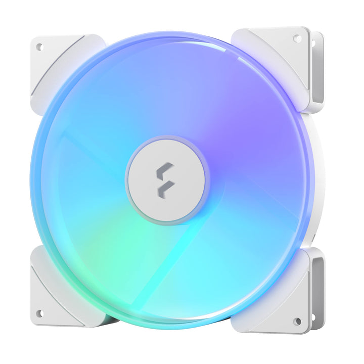 Fractal Design Prisma AL-18 White - 180 mm Addressable LED LLS Bearing Computer Case Fan Weiss PWM,