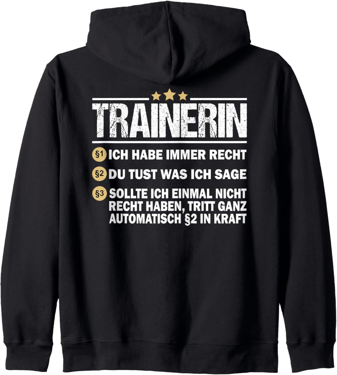 Ich Bin Trainerin Ich Habe Immer Recht Volleyball Korbball Kapuzenjacke