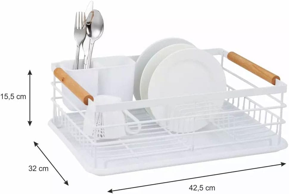 KING HOFF Geschirrtrockner Abtropfgestell Abtropfkorb Geschirrabtropfer Abtropfständer Metall 42.5x3
