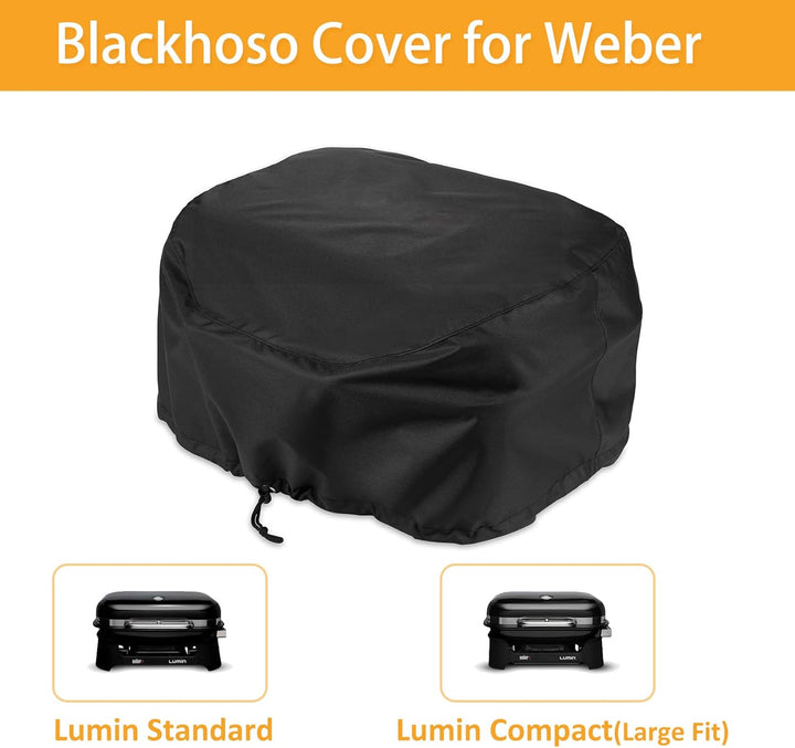 Grillabdeckung für Weber Lumin Elektrogrill, Lumin Compact Grill, 600D Heavy Duty Wasserdicht UV-bes