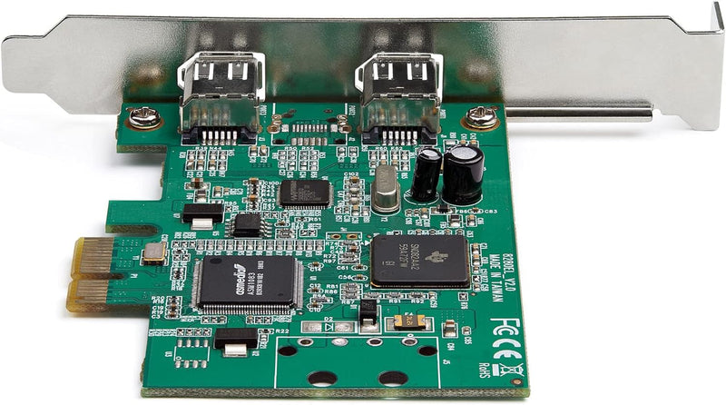 StarTech.com PCI Express Controller Karte (2 Ports, 1394a Firewire, Windows/Mac kompatibel, Schnitts