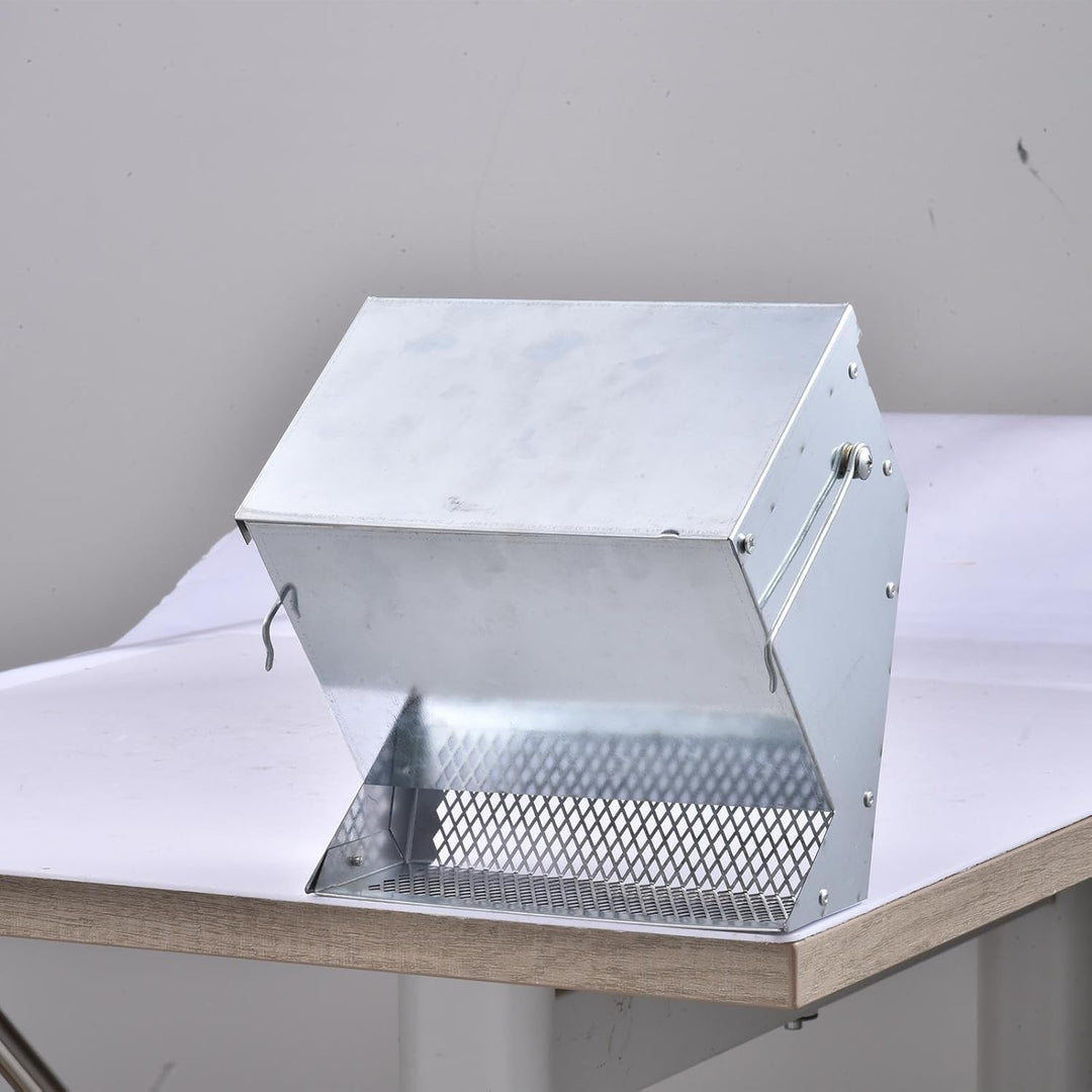 Automatischer Fressnapf - 19,6 X 15 X 13,8 cm Kaninchen Futterautomat Mit Deckel | Kaninchenkäfig Fu