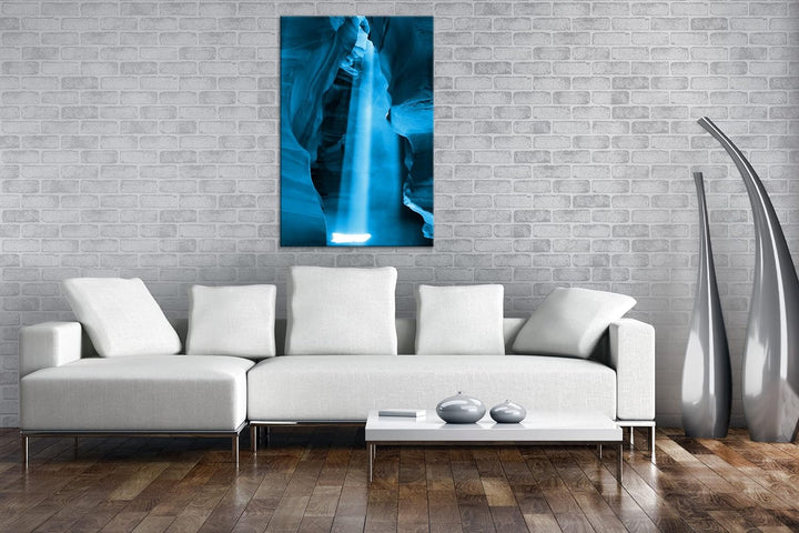 deyoli Höllen im Canyon von Arizona Format: 80x60 Effekt: Monocrome Blau als Leinwand, Motiv fertig