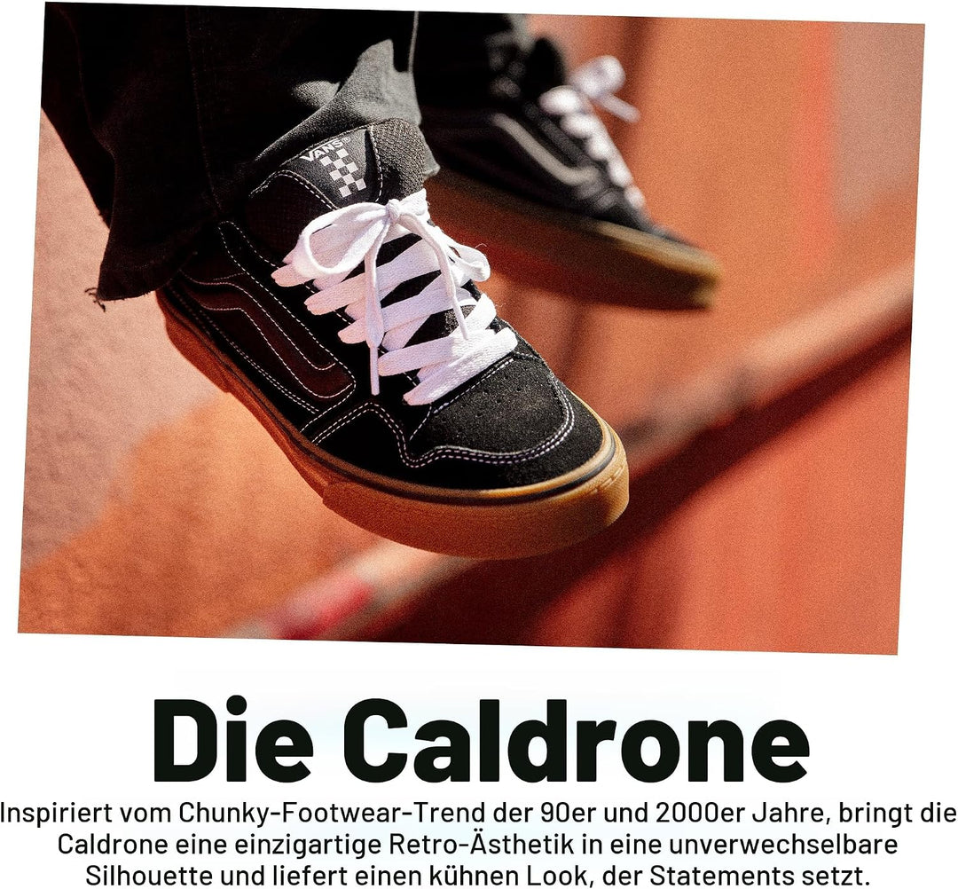Vans Herren CaldroneSneaker 38.5 EU Black And Black, 38.5 EU Black And Black