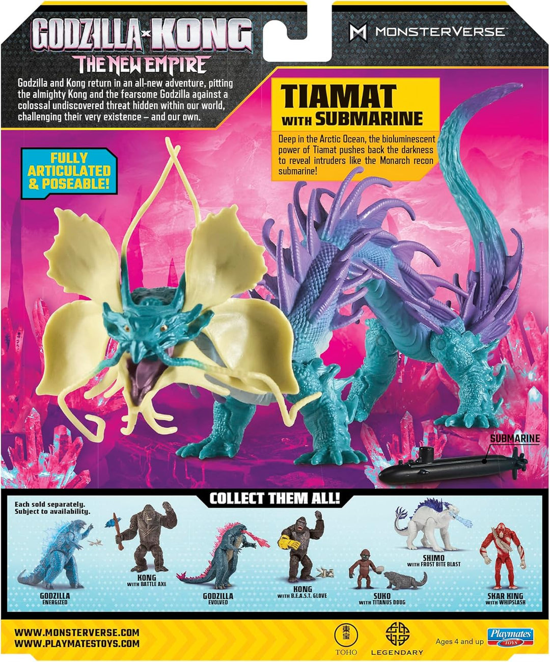 MonsterVerse Godzilla x Kong: The New Empire, 6-Inch Tiamat Action Figure Toy, Iconic Collectable Mo